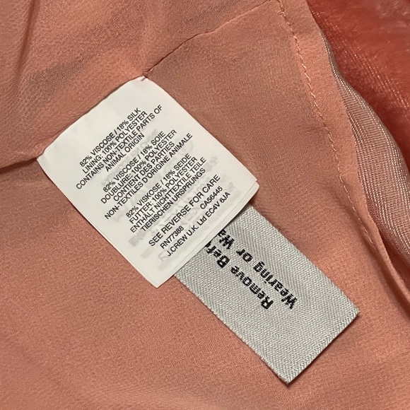 Jcrew Silk Velvet tank copper rose size xs - Picture 7 of 8